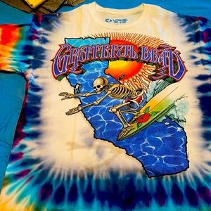 Grateful Dead Liquid blue tye dye size large